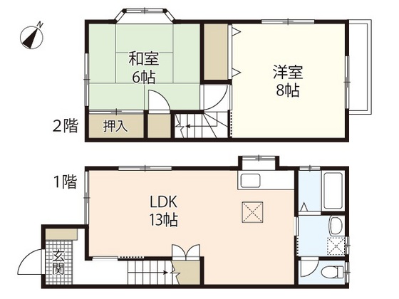 松田アパートの間取り