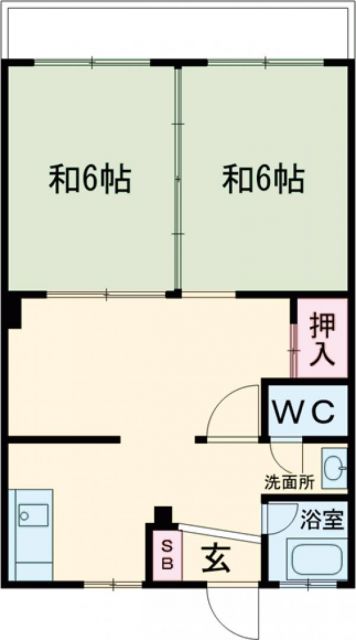 紀の川市打田のマンションの間取り