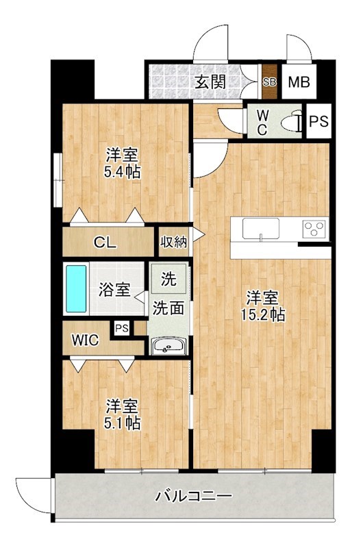 【グランシャルール京町の間取り】