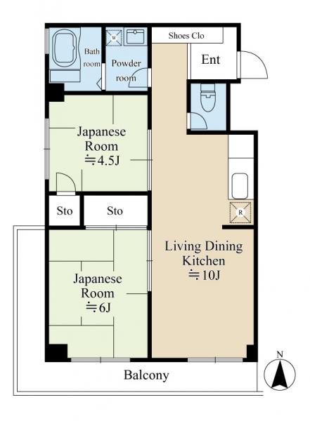 サニーヨコハマA棟の間取り