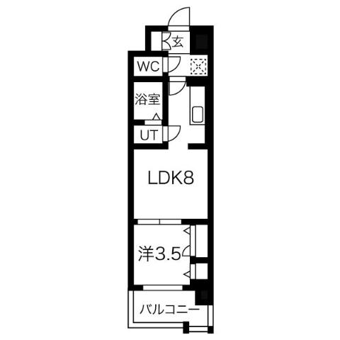 【ファステート名古屋駅前アルティスの間取り】