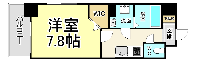 北九州市戸畑区一枝のマンションの間取り