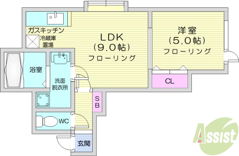 スクイレルの間取り