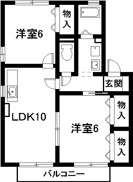 オーチャードタウン　Ｃ棟の間取り