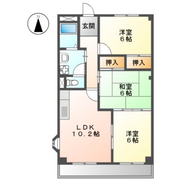 名古屋市南区豊のマンションの間取り