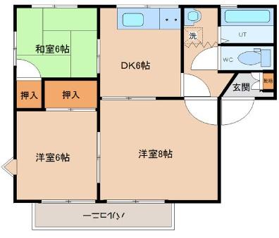 ドミール光吉Aの間取り