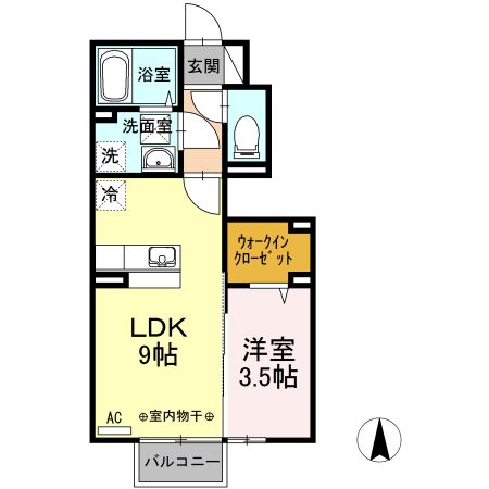 Ｄーｒｏｏｍウィルの間取り