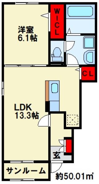 ロータス北泉3の間取り