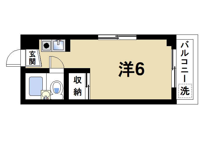 奈良市南京終町のマンションの間取り