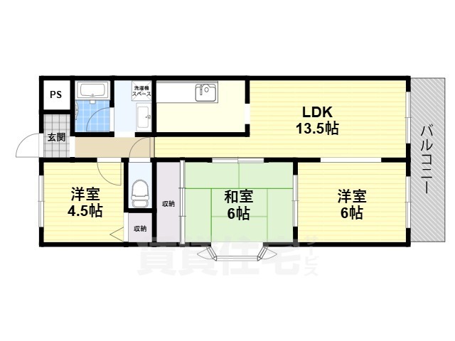 メゾン東中の間取り