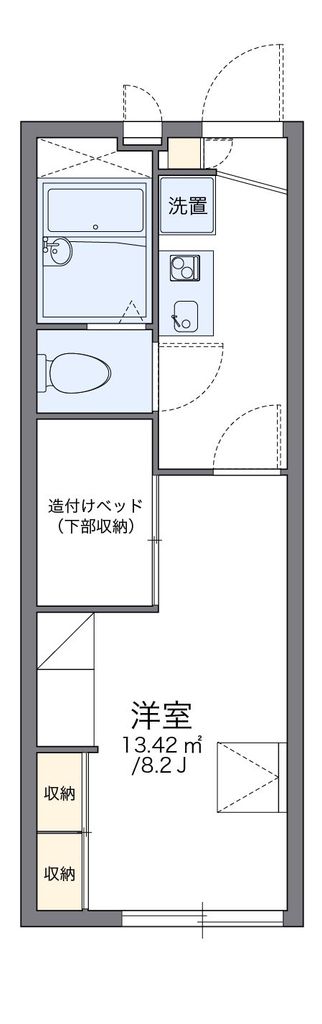 鴻巣市氷川町のアパートの間取り