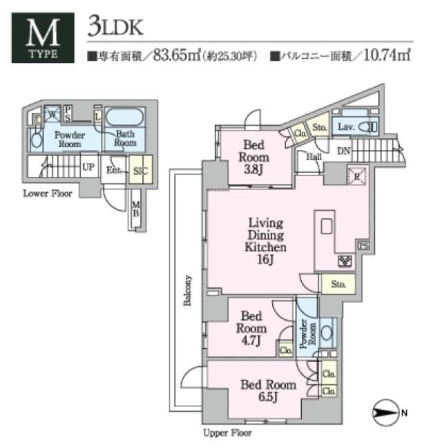 文京区関口のマンションの間取り