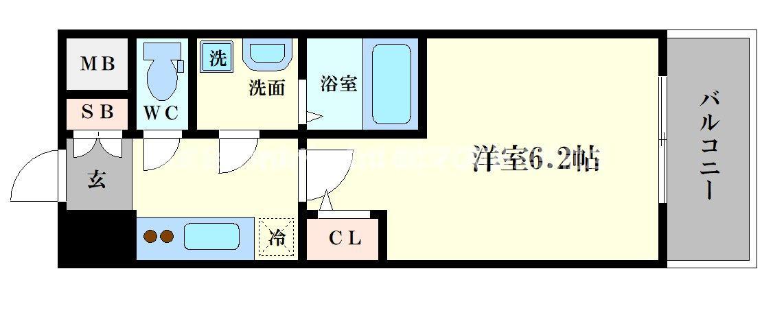 エスレジデンス南堀江の間取り