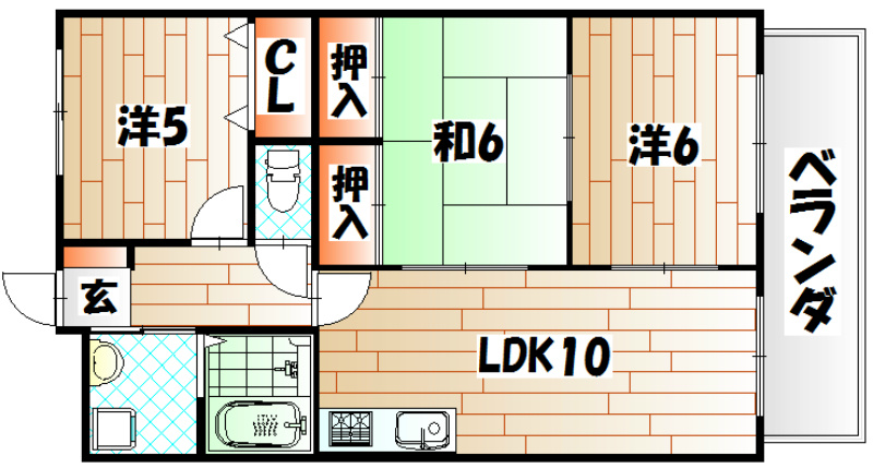 リアライズ到津の間取り