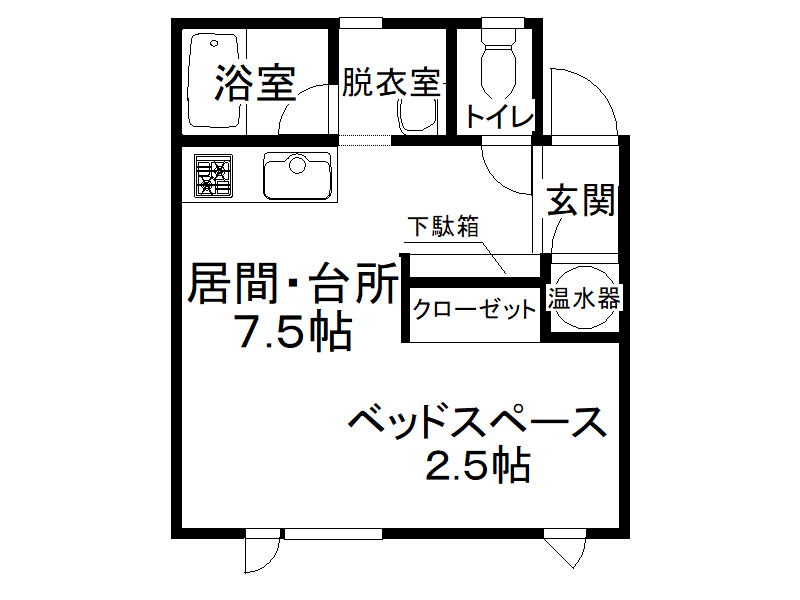 ガレット　シュンの間取り