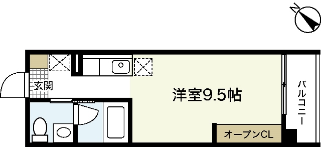 広島市佐伯区五日市町大字石内のアパートの間取り