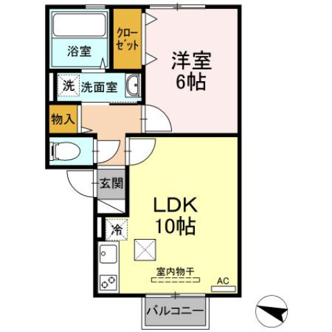 ロイヤルガーデン小佐世保A棟の間取り