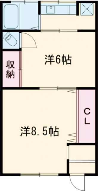 足立区加平のアパートの間取り