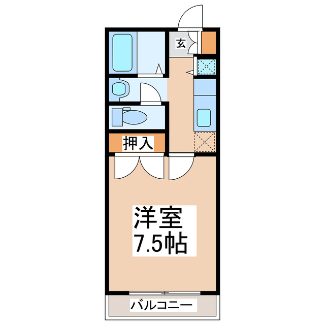 ロイヤルハイツ大窪の間取り