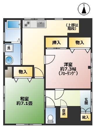 【江東区大島のマンションの間取り】