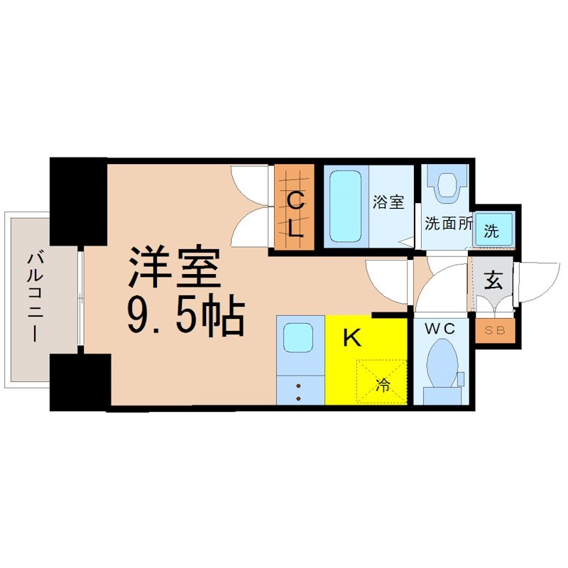 名古屋市中区千代田のマンションの間取り