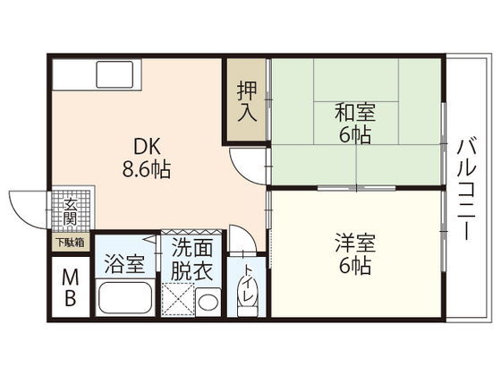 コーポ伊藤の間取り