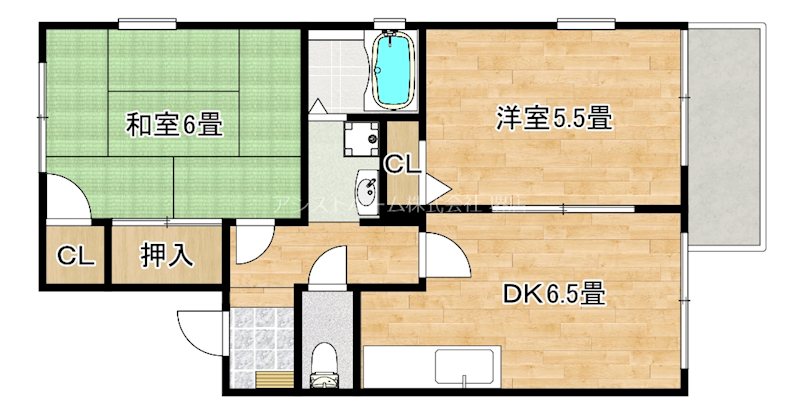 ヴィラ新在家の間取り