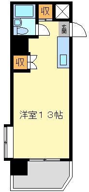 歯大前スカイマンションの間取り