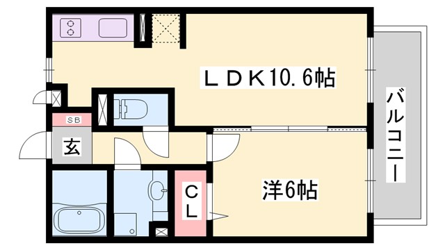 メゾンドコンフォートの間取り