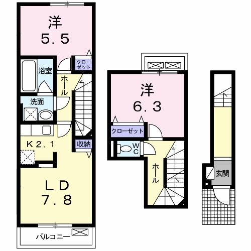 ボンヌール　Ａの間取り