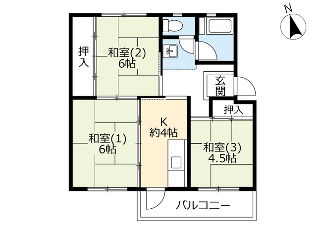 ＵＲ寝屋川の間取り