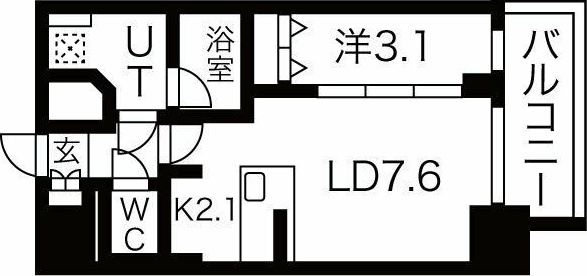 名古屋市西区押切のマンションの間取り