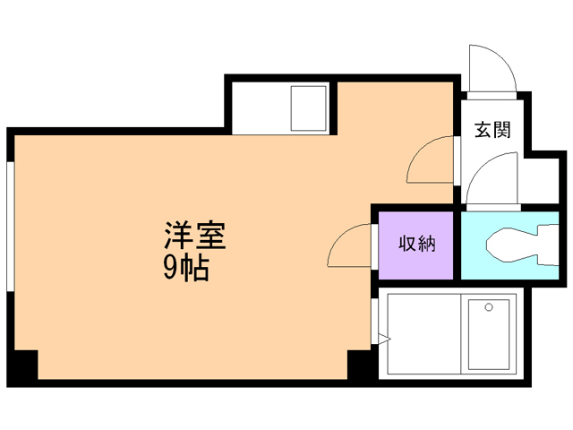 札幌市厚別区厚別南のマンションの間取り