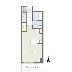 郡山市虎丸町のマンションの間取り