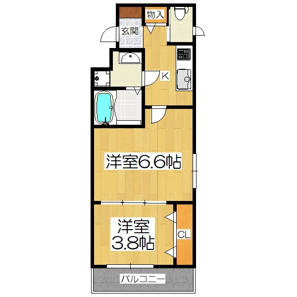 MJC京都西大路IIの間取り