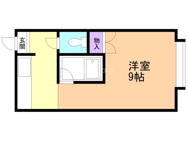 札幌市西区発寒二条のアパートの間取り