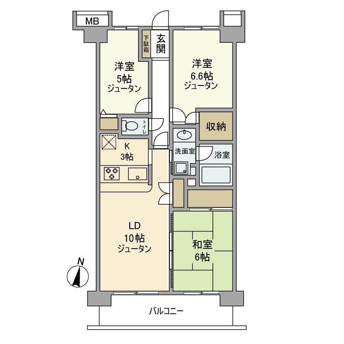 セントラルコート新小岩の間取り