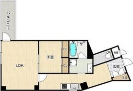 大阪市都島区片町のマンションの間取り