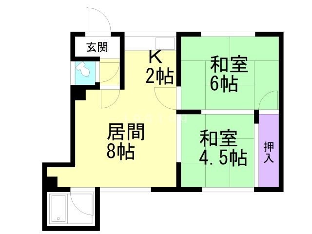 國司アパートの間取り