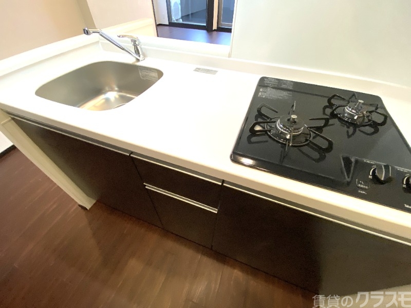 キッチン　２口ガスコンロです！