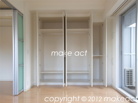 収納　■横幅が広いクローゼット