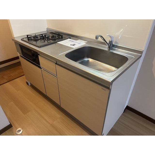 キッチン　２口ガス対応キッチン♪