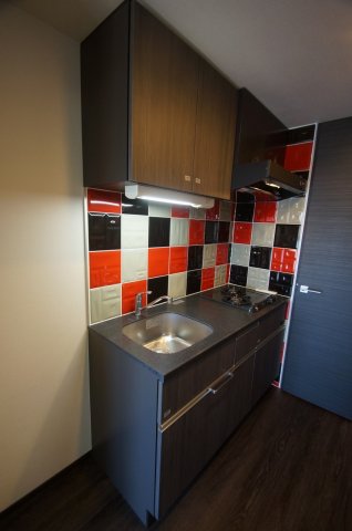 キッチン　システムキッチン二口ガスコンロ