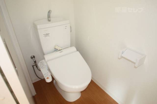 トイレ　あったら便利なあれがついています。
