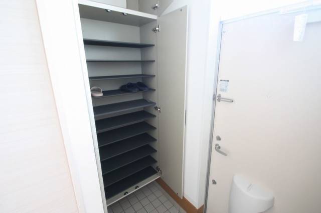 玄関　みてくださいこのシューズボックスを。