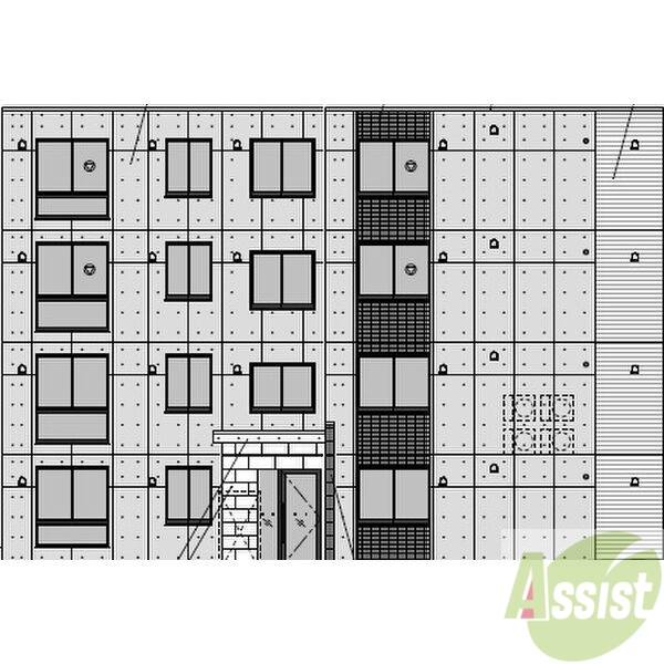 建物外観　白石区栄通「仮）栄通６丁目ＭＳ」完成予想パース