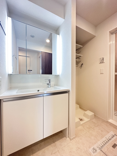 洗面設備　フェイスクリアミラー付き洗面♪