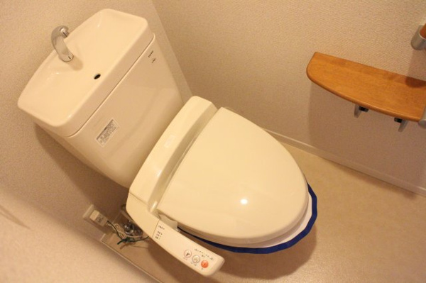 トイレ　落ち着いた色調のトイレです
