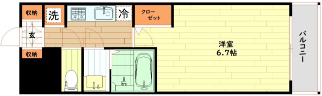 スプランディッド難波元町DUEの間取り写真