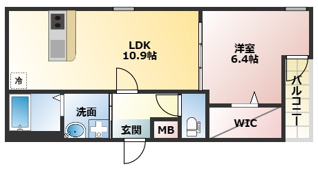 フジパレス今川II番館の間取り写真